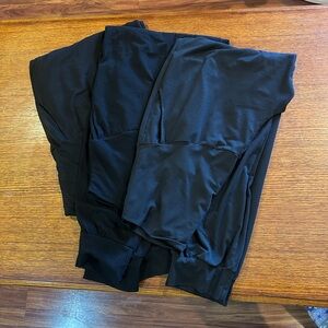 Sleek Black Maternity Leggings